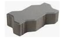 บล็อกปลูกหญ้า สีเทา(หน้าหยาบ) (8x25x40 ซม.)