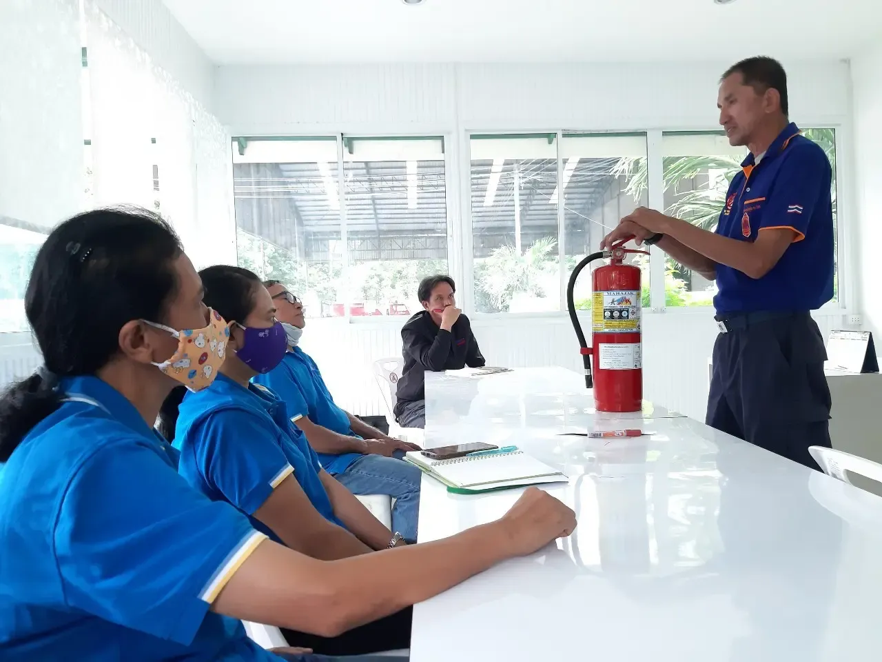 โรงงาน วงกลม ซ้อมแผนดับเพลิงประจำปี 2563