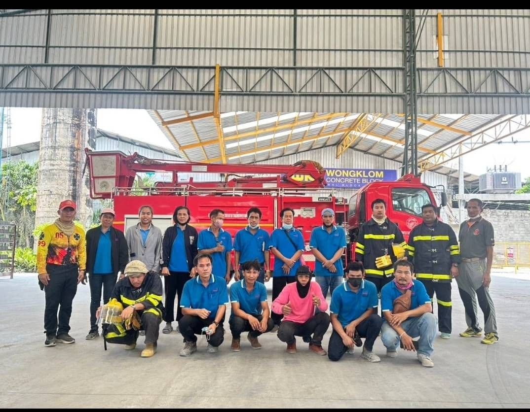 โรงงานวงกลม WK-BLOCK ซ้อมดับเพลิง และ อพยพหนีไฟ ประจำปี 2566